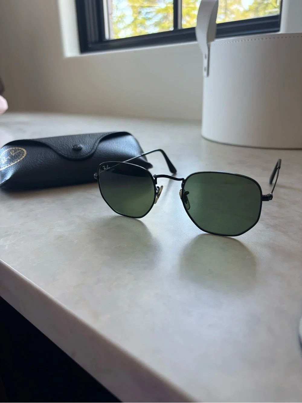 Ray-Ban Black Sunglasses Case with Matching Black Sunglass Frame